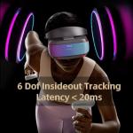 DPVR E4 VR Headsets, PCVR Headset with Controller, Virtual Reality Headset for PC Games, Support SteamVR Games