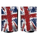 playvital Impression UK Flag Full Set Skin Decal for ps5 Console Disc Edition, Sticker Vinyl Decal Cover for ps5 Controller & Charging Station & Headset & Media Remote