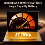 NAIKLULU 15.6 inch Gaming laptop 32 GB RAM 1TB SSD, R7 6800H (3.2 to 4.7 GHz) Processor 2026 Gamer Laptop Pc Gaming Notebook Computer, Backlit Keyboard | Fingerprint Reader | Type-C