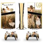 Custom Vinyl Skin Sticker for PS5 Pro Controllers and Console, Personaized Fully Body Protective Decal Cover for Playstation 5 Pro Digital Edition, Gift for He (Compatible for PS5 Pro Digital Edition)