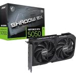 MSI GeForce RTX 5050 8G SHADOW 2X OC Graphics Card - RTX 5050 GPU, 8GB GDDR6 (20Gbps/128-bit), PCIe 5.0 - DUAL-Fan Thermal Design (2 x TORX FAN 5.0) - HDMI 2.1b, DisplayPort 2.1b