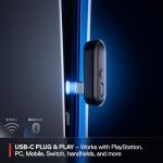 SteelSeries Arctis Nova 3P Wireless - PS5 Headset - Gaming Headset - Mobile App Control - 40 HR Battery with fast charging - Compatible with PlayStation, PC, Switch - 2.4GHz/Bluetooth - White