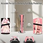 Custom Vinyl Skin Sticker for PS5 Pro Controllers and Console, Personaized Fully Body Protective Decal Cover for Playstation 5 Pro Digital Edition, Gift for He (Compatible for PS5 Pro Digital Edition)