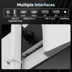 KTC Gaming Monitor 27 Inch | 2K@200Hz (OC 210Hz) | Built-in Speakers | Fast IPS Panel | 1ms Response Time (MPRT) | 450 cd/㎡ Brightness, HDR400 | Adaptive Sync | 131% sRGB, 97% DCI-P3, ΔE＜2 | White