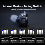 Linsoul KZ ZS10 PRO 2 In Ear Monitor IEM, 1DD+4BA Hybrid Wired Earbuds, with 4-Level Tuning Switch, 3-Way Crossover Gaming Earbuds, Silver-plated IEM Cable for Musician Audiophile (Black, Without Mic)