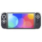 PlayVital Full Set Protective Stickers for Nintendo Switch OLED Model, Customized Vinyl Decal Skins for Switch OLED Console & Joycon & Dock & Grip - Classics NES Style