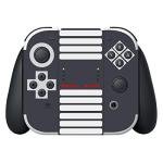 PlayVital Full Set Protective Stickers for Nintendo Switch OLED Model, Customized Vinyl Decal Skins for Switch OLED Console & Joycon & Dock & Grip - Classics NES Style