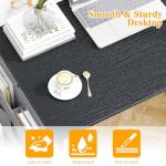 Garden 4 you L Shaped Gaming Desk with Storage Bag,100x70 cm Computer Gaming Corner Writing Table with Large Reversible Storage Shelves, Office Workstation Tables, Laptop Table,Black