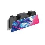 PlayVital Neon Dragoon Full Set Skin Decal for PS5 Console Disc Edition, Sticker Vinyl Decal Cover for PS5 Controller & Charging Station & Headset & Media Remote