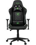 Razer Edition Tarok Natrix PC Gaming Chair - Breathable PU Leather Quilted Softcoat 3D Armrests, Rocker Function, Lumbar Cushion and Pillow, up to 130 kg, Black