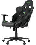 Razer Edition Tarok Natrix PC Gaming Chair - Breathable PU Leather Quilted Softcoat 3D Armrests, Rocker Function, Lumbar Cushion and Pillow, up to 130 kg, Black