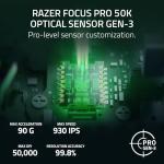 Razer Viper V4 Pro - Wireless symmetrical e-sports gaming mouse - Ultra-lightweight 49g - HyperSpeed Gen-2 up to 8 KHz polling - Focus Pro 50K sensor - Optical scroll wheel - PC/Mac | Black