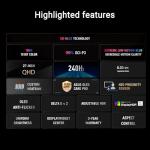 ASUS ROG Strix OLED XG27AQDMES gaming monitor ― 27-inch (26.5-inch viewable) 1440p 240 Hz, 0.03ms, Care Pro, ELMB, G-SYNC® compatible, 99% DCI-P3, and DisplayWidget Center