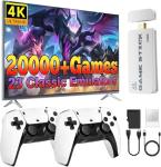 Upgraded Retro Games Console, Retro Game Stick Built-in 20,000+ Classic Games with Wireless Controller, Plug & Play for TV HDMI, Retro Game Console for Family and Adult (X1)
