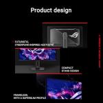 ASUS ROG Strix OLED XG27AQDMES gaming monitor ― 27-inch (26.5-inch viewable) 1440p 240 Hz, 0.03ms, Care Pro, ELMB, G-SYNC® compatible, 99% DCI-P3, and DisplayWidget Center