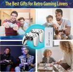 Upgraded Retro Games Console, Retro Game Stick Built-in 20,000+ Classic Games with Wireless Controller, Plug & Play for TV HDMI, Retro Game Console for Family and Adult (X1)
