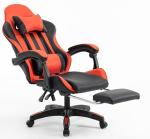 Millhouse Gaming Chair, Adjustable Computer Desk Chair with Lumbar Support, Footrest & Head Pillow, X2022, Red