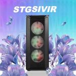 STGsivir Gaming PC, Gaming Computer Desktop Tower, AMD Ryzen 5 5500 up to 4.2GHz, Nvidia GeForce RTX 3060 12GB GDDR6, 32GB DDR4 RAM, 1TB SSD, WIFI 6, BT 5.0, RGB Fan x3, Windows11 Pro