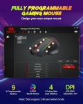 Redragon M814 Wireless Gaming Mouse, Tri-Mode 2.4G/USB-C/Bluetooth Ergonomic Mouse Gaming, 8000 DPI, RGB Backlit, Fully Programmable, Rechargeable Wireless Computer Mouse for Laptop PC Mac