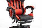 Millhouse Gaming Chair, Adjustable Computer Desk Chair with Lumbar Support, Footrest & Head Pillow, X2022, Red