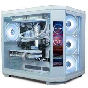 ionz Gaming Desktop PC, Ryzen 7 9800X3D, Nvidia RTX 5080, 32GB DDR5 RGB RAM, 2TB NVMe SSD, Windows 11, 850W 80+ PSU (Apex Vision, White)
