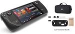 Valve Steam Deck 2TB Upgraded Handheld Gaming Console with Carring case, 1280 x 800 LCD Display Silicone Soft Cover Protector & Joystic Cap & Tempered Glass Film Bundle