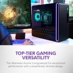 Alienware Aurora Gaming Desktop ACT1250 - Intel Core Ultra 7 265KF Series 2, Nvidia GeForce RTX 5070, 32GB DDR5, 1TB SSD, Liquid Cooling, 1000W PSU, Windows 11 Home, Clear Side Panel - Basalt Black