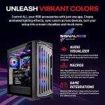 Skytech Legacy 4 Gaming PC Desktop, Ultra 9 285K 3.7 GHz(5.7 GHz Turbo), NVIDIA RTX 5090 32GB, Z890 Board, 2TB Gen5 NVMe SSD, 64GB DDR5 RAM, 1200W Gold PSU, 420mm ARGB AIO, Wi-Fi, Win 11