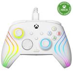 Turtle Beach Afterglow Wave White Wired RGB Gaming Controller with Mappable Buttons, Hall-Effect Hair Triggers and Audio Controls. Licensed for Xbox Series X orS, Xbox One & Windows