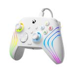 Turtle Beach Afterglow Wave White Wired RGB Gaming Controller with Mappable Buttons, Hall-Effect Hair Triggers and Audio Controls. Licensed for Xbox Series X orS, Xbox One & Windows