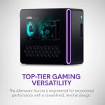 Alienware Aurora Gaming Desktop ACT1250 - Intel Core Ultra 7 265KF Processor, Air Cooled, NVIDIA GeForce RTX 5060Ti, 16GB DDR5 RAM, 1TB SSD, 500W Platinum Rated PSU, Win 11 Home - Clear Panel