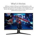 ASUS ROG Strix XG32UQ Gaming Monitor 32", 4K UHD (3840 x 2160), Fast IPS, 160 Hz (OC), 1 ms GTG, NVIDIA G-SYNC Compatible, FreeSync Premium Pro, Variable Overdrive, DisplayHDR 600, DCI-P3, Black