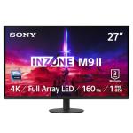 Sony INZONE M9II 27" 4K Ultra HD PC Gaming Monitor: 2160p Resolution - 160Hz Refresh Rate - 1ms GTG - DCI-P3 95% Spectrum - Full Array LED - G-Sync - Adaptive Sync - VRR, Black