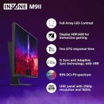 Sony INZONE M9II 27" 4K Ultra HD PC Gaming Monitor: 2160p Resolution - 160Hz Refresh Rate - 1ms GTG - DCI-P3 95% Spectrum - Full Array LED - G-Sync - Adaptive Sync - VRR, Black