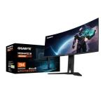 Gigabyte MO34WQC2 34" OLED WQHD Curved Gaming Monitor - 3440 x 1440, 240Hz, 0.03ms, KVM, 250 cd/m², FreeSync Premium Pro, DisplayHDR True Black 400, HDMI 2.1, DisplayPort 1.4