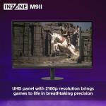 Sony INZONE M9II 27" 4K Ultra HD PC Gaming Monitor: 2160p Resolution - 160Hz Refresh Rate - 1ms GTG - DCI-P3 95% Spectrum - Full Array LED - G-Sync - Adaptive Sync - VRR, Black