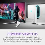 Alienware Aw3423Dw 34.18" Curved Quantom Dot OLED Gaming Monitor, 3440 x 1440 pixels @ 175Hz, Curvature 1800R, Grey to Grey (0.1Ms), Contrast Ratio 1. 1.07 Thousand