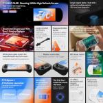 AYA NEO Pocket EVO Android Gaming Handheld Console - 16GB RAM 1TB Storage, 7" 165Hz OLED Display, Snapdragon G3x Gen 2, Hall Sensing Controls, Active Cooling System