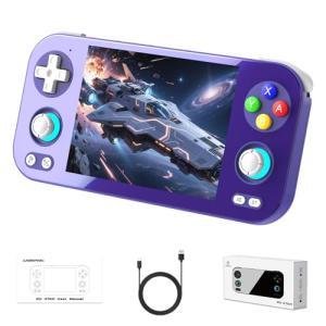 RG 476H Retro Handheld Game Console RG 476H Retro Game Console 4.7 inch IPS Multi-touch Screen 128G UFS2.2 Android 13 Unisoc T820 Processor RG476H Support 1080p DP Output WIFI Bluetooth Indigo