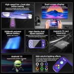 RG 476H Retro Handheld Game Console RG 476H Retro Game Console 4.7 inch IPS Multi-touch Screen 128G UFS2.2 Android 13 Unisoc T820 Processor RG476H Support 1080p DP Output WIFI Bluetooth Indigo