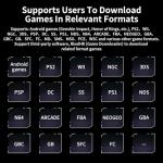 RG 476H Retro Handheld Game Console RG 476H Retro Game Console 4.7 inch IPS Multi-touch Screen 128G UFS2.2 Android 13 Unisoc T820 Processor RG476H Support 1080p DP Output WIFI Bluetooth Indigo