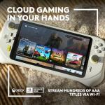 Logitech G Cloud Gaming Handheld, Portable Gaming Console with Long Battery Life, 1080P 7-Inch Touchscreen, Lightweight Design, Xbox Cloud Gaming, NVIDIA GeForce NOW, Google Play - White