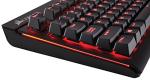 CORSAIR Strafe Mechanical Gaming Keyboard - Red LED Backlit - USB Passthrough - Linear and Silent - Quietest Switch - Cherry MX Silent Switch
