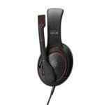 EPOS I Sennheiser GAME ONE Gaming Headset, Open Acoustic, Noise-canceling mic, Flip-To-Mute, XXL plush velvet ear pads, compatible with PC, Mac, Xbox One, PS4, Nintendo Switch, and Smartphone - Black.