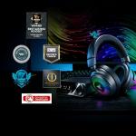 Razer Kraken V4 Pro - Wireless Gaming-Headset with OLED Control Hub - Sensa HD haptics - TriForce 40mm Drivers - HyperSpeed & Bluetooth - THX Spatial Audio | Black