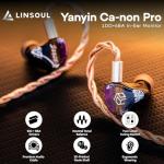 Linsoul Yanyin Canon Pro,1DD + 6BA In-Ear Monitor, HiFi Wired Earbuds,Gaming IEM Earphones, Hybrid IEM Headphones with 3D Printed Resin Faceplate,Detachable Cable for Musician Audiophile (3.5mm)