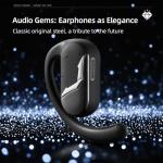 VERTU Crush Series AI Earbuds Wireless Bluetooth, Translation Headphones, Zero-Pressure Comfort Earbuds for Runners, Synced Sound and Vision for Gaming(Black)