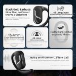 VERTU Crush Series AI Earbuds Wireless Bluetooth, Translation Headphones, Zero-Pressure Comfort Earbuds for Runners, Synced Sound and Vision for Gaming(Black)