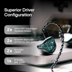 Linsoul ZiiGaat Arcanis In Ear Monitor, Professional 2DD+5BA Hybrid IEM Earphone, Gaming Earbuds, HiFi Wired Earbuds with Detachable Cable for Musicians Audiophiles