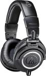 Audio-Technica 2035 Cardioid Condenser Microphone Black & M50x Professional Monitor Headphones Black